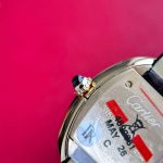 Cartier Santos-Dumont – Men's 18K Yellow Gold Automatic Watch Set with White Dial, Roman Numerals, and Integrated Bracelet - 图片 2