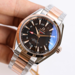 Omega Seamaster Aqua Terra GMT – Brown Sunburst Dial with Two-Tone Stainless Steel & Rose Gold Bracelet
