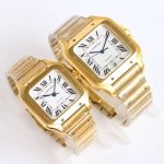 Cartier Ballon Bleu – Women's 18K Yellow Gold Watch with White Dial, Roman Numerals, and Black Alligator Strap - 图片 5