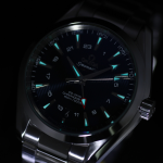Omega Seamaster Aqua Terra GMT – Black Dial with Vertical Stripes and Stainless Steel Bracelet - 图片 5
