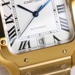 Cartier Ballon Bleu – Women's 18K Yellow Gold Watch with White Dial, Roman Numerals, and Black Alligator Strap - 图片 3
