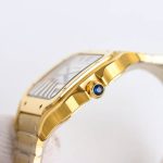 Cartier Ballon Bleu – Women's 18K Yellow Gold Watch with White Dial, Roman Numerals, and Black Alligator Strap - 图片 2