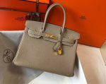 Hermès Birkin Bag in Gris Tourterelle Togo Leather with Gold Hardware – Timeless Elegance and Craftsmanship