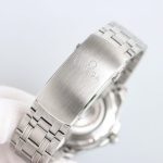 Omega Seamaster Diver 300M – Blue Dial with Wave Pattern and Stainless Steel Bracelet (Includes Free Rubber Strap) - 图片 4