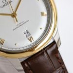Omega De Ville – Gold-Tone Dial with Roman Numerals and Brown Alligator Leather Strap - 图片 5