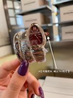 Bvlgari Serpenti – Women's Rose Gold Diamond Bracelet Watch with Black Dial, Ruby Crown, and Swiss 762 Movement - 图片 2