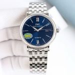 IWC Schaffhausen Portofino Automatic Watch – White Dial with Roman Numerals and Stainless Steel Bracelet - 图片 3