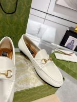 Gucci Heart-Embellished Woven Mules – Handcrafted Texture, Iconic Horsebit Buckle, Romantic Design, Original Box & Dust Bag - 图片 4