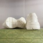 Gucci Rhyton Sneakers – White Leather, Gradient Logo, Chunky Sole, Original Box & Dust Bag - 图片 8