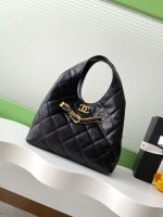 Chanel-Style Hobo Bag – Quilted Leather with Gold-Tone Chain & CC Logo - 图片 10
