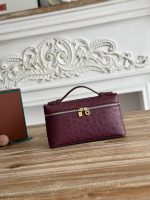 Loro Piana-Style Mini Box Bag – Premium Pebbled Leather, Iconic Lock Clasp, Designer Handbag with Detachable Strap in Multiple Colors - 图片 11