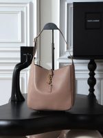 Saint Laurent-Style Tote Bag – Burgundy Quilted Leather with Metallic YSL Logo & Dual Handles – Designer-Inspired Work & Travel Bag for Women