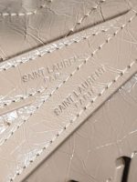 Saint Laurent-Style Tote Bag – Burgundy Quilted Leather with Metallic YSL Logo & Dual Handles – Designer-Inspired Work & Travel Bag for Women - 图片 7