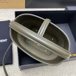 Saint Laurent-Style Tote Bag – Burgundy Quilted Leather with Metallic YSL Logo & Dual Handles – Designer-Inspired Work & Travel Bag for Women - 图片 13