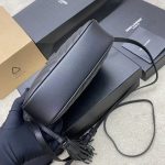 Saint Laurent-Style Tote Bag – Burgundy Quilted Leather with Metallic YSL Logo & Dual Handles – Designer-Inspired Work & Travel Bag for Women - 图片 7