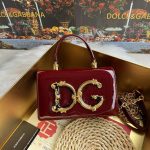 Dolce & Gabbana-Style Patent Leather Flap Bag – Ornate DG Logo Clasp