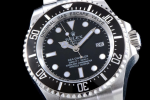 Rolex Sea-Dweller Replica Watch – Black Dial, 12800ft Depth Rating, Stainless Steel Case with Gas Escape Valve - 图片 3