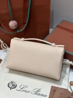 Loro Piana-Style Mini Box Bag – Premium Pebbled Leather, Iconic Lock Clasp, Designer Handbag with Detachable Strap in Multiple Colors - 图片 12
