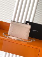 Saint Laurent-Style Tote Bag – Burgundy Quilted Leather with Metallic YSL Logo & Dual Handles – Designer-Inspired Work & Travel Bag for Women - 图片 10