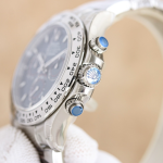 Rolex Daytona Replica Watch – Blue Dial with Red Accents, Stainless Steel Oyster Bracelet - 图片 5