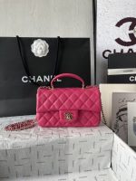 Chanel-Style Classic Flap Bag – Quilted Leather with Gold-Tone Chain & CC Log (4 Colors Available) - 图片 13