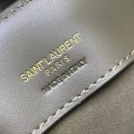 Saint Laurent-Style Tote Bag – Burgundy Quilted Leather with Metallic YSL Logo & Dual Handles – Designer-Inspired Work & Travel Bag for Women - 图片 7