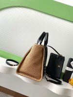 Chanel-Style Tote Bag – Black Leather with Raffia Trim & Embroidered “CHANEL PARIS” Logo - 图片 8