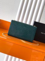 Saint Laurent-Style Tote Bag – Burgundy Quilted Leather with Metallic YSL Logo & Dual Handles – Designer-Inspired Work & Travel Bag for Women - 图片 8