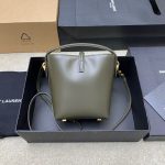 Saint Laurent-Style Tote Bag – Burgundy Quilted Leather with Metallic YSL Logo & Dual Handles – Designer-Inspired Work & Travel Bag for Women - 图片 8