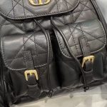 Dior Mini Backpack – Quilted Leather, Iconic CD Logo, Structured Design, Designer Backpack with Dual Pockets - 图片 9