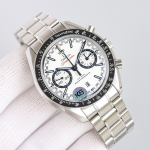 Omega Speedmaster Professional – Blue Dial with Orange Accents and Stainless Steel Bracelet - 图片 5