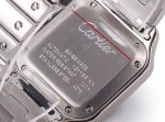 Cartier Santos-Dumont – Men's Stainless Steel Automatic Watch with White Dial, Roman Numerals, and Integrated Bracelet - 图片 3