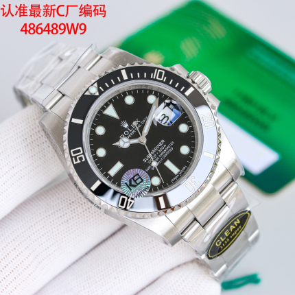Rolex Submariner Replica Watch – Black Dial, Stainless Steel Oyster Bracelet, 300m Water Resistance