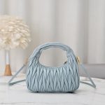 Miu Miu-Style Quilted Mini Bag – Iconic Diamond Stitching, Metallic Logo Detail, Designer Handbag with Detachable Strap in Multiple Colors - 图片 9