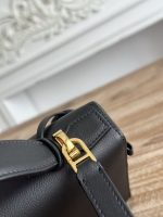 Celine-Style Mini Box Bag – Iconic Lock Clasp, Smooth Leather, Designer Crossbody with Top Handle in Multiple Colors - 图片 7