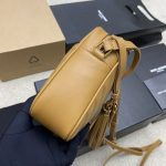 Saint Laurent-Style Tote Bag – Burgundy Quilted Leather with Metallic YSL Logo & Dual Handles – Designer-Inspired Work & Travel Bag for Women - 图片 7