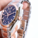 Omega Seamaster Aqua Terra GMT – Brown Sunburst Dial with Two-Tone Stainless Steel & Rose Gold Bracelet - 图片 5
