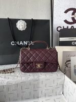 Chanel-Style Classic Flap Bag – Quilted Leather with Gold-Tone Chain & CC Log (4 Colors Available) - 图片 16