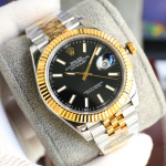 " Rolex Datejust Replica Watch – Two-Tone Steel & Yellow Gold, White Dial with Fluted Bezel  " - 图片 5