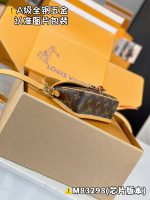 Louis Vuitton-Style Pochette Mini Bag – Monogram Canvas with Yellow Leather Trim & A-Grade Full-Metal Hardware - 图片 8