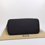 Gucci-Style Oversized Tote Bag – Black Embossed GG Leather with Matching Zippered Card Holder - 图片 4