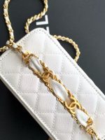 Chanel-Style Mini Box Bag – Quilted Caviar Leather with Gold-Tone Chain & CC Logo (6 Colors Available) - 图片 14