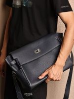 Hermès Mini Kelly 20 Bag – Men’s Edition, Crossbody Design, Togo Leather, Silver Hardware, Elegant Everyday Accessory - 图片 10