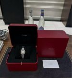 Cartier Santos-Dumont – Women's Stainless Steel Watch with White Dial, Roman Numerals, and Integrated Bracelet - 图片 3