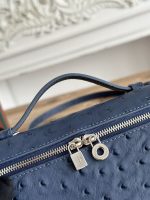 Loro Piana-Style Mini Box Bag – Premium Pebbled Leather, Iconic Lock Clasp, Designer Handbag with Detachable Strap in Multiple Colors - 图片 15