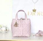 Dior Mini Lady Dior Bag – Quilted Leather, Iconic Logo Charm, Structured Silhouette, Designer Tote with Top Handle - 图片 7