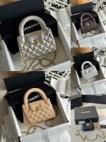Chanel-Style Mini Flap Bag Collection – Quilted Leather with Gold-Tone Chain & Top Handle in Multiple Colors - 图片 14