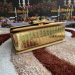 Dolce & Gabbana-Style Crocodile-Embossed Flap Bag – Metallic DG Logo Clasp (4 Colors Available) - 图片 8