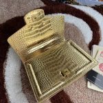 Dolce & Gabbana-Style Crocodile-Embossed Flap Bag – Metallic DG Logo Clasp (4 Colors Available) - 图片 10