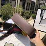 Gucci-Style Ophidia Mini Camera Bag – Beige GG Monogram Canvas with Red & Green Web Strap, Metal Logo Badge & Adjustable Shoulder Strap - 图片 8